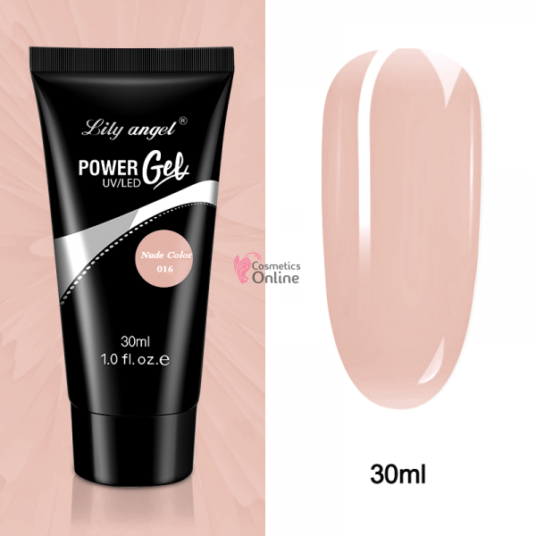 PolyAcril Gel UV/ LED pentru unghii false Lily Angel de 30 ML - 016 Nude Color